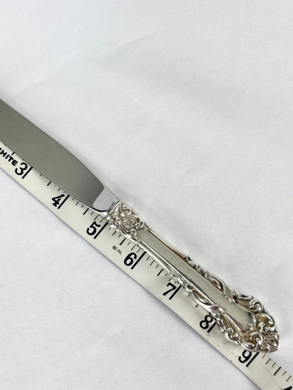 Vintage Grand Renaissance Sterling Silver Dinner Knife 9 inch Reed and Barton
